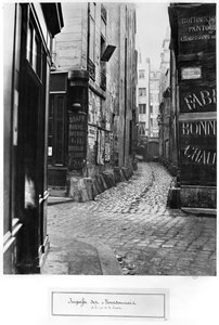 Impasse des Bourdonnais, rue de la Limace, Párizs, 1858-78 alkotó: Charles Marville
